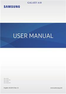 Samsung Galaxy A10 manual. Camera Instructions.